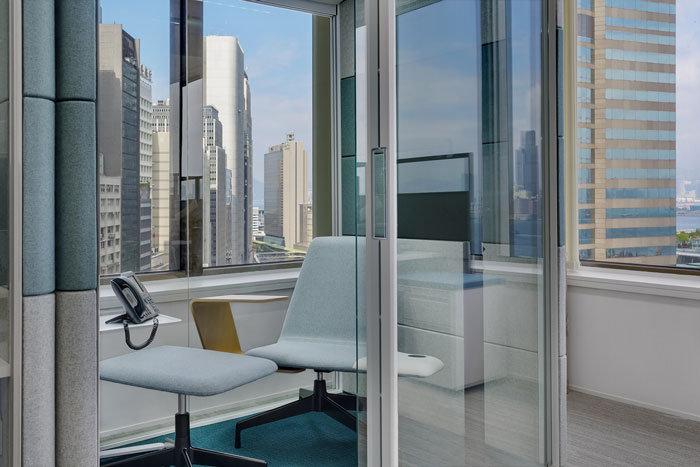 金融理財公司辦公室接待區裝修設計效果圖