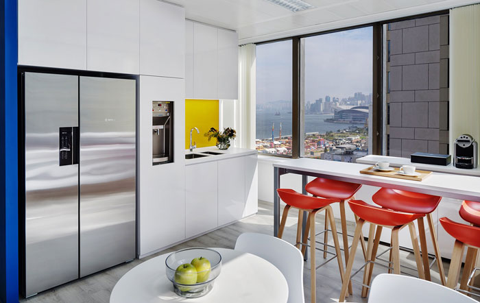 金融理財公司辦公室茶水間裝修設計效果圖