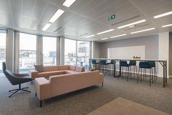 互聯網金融公司辦公室休息區裝修設計效果圖