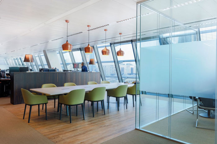 金融信息公司辦公室辦公區(qū)裝修設計效果圖