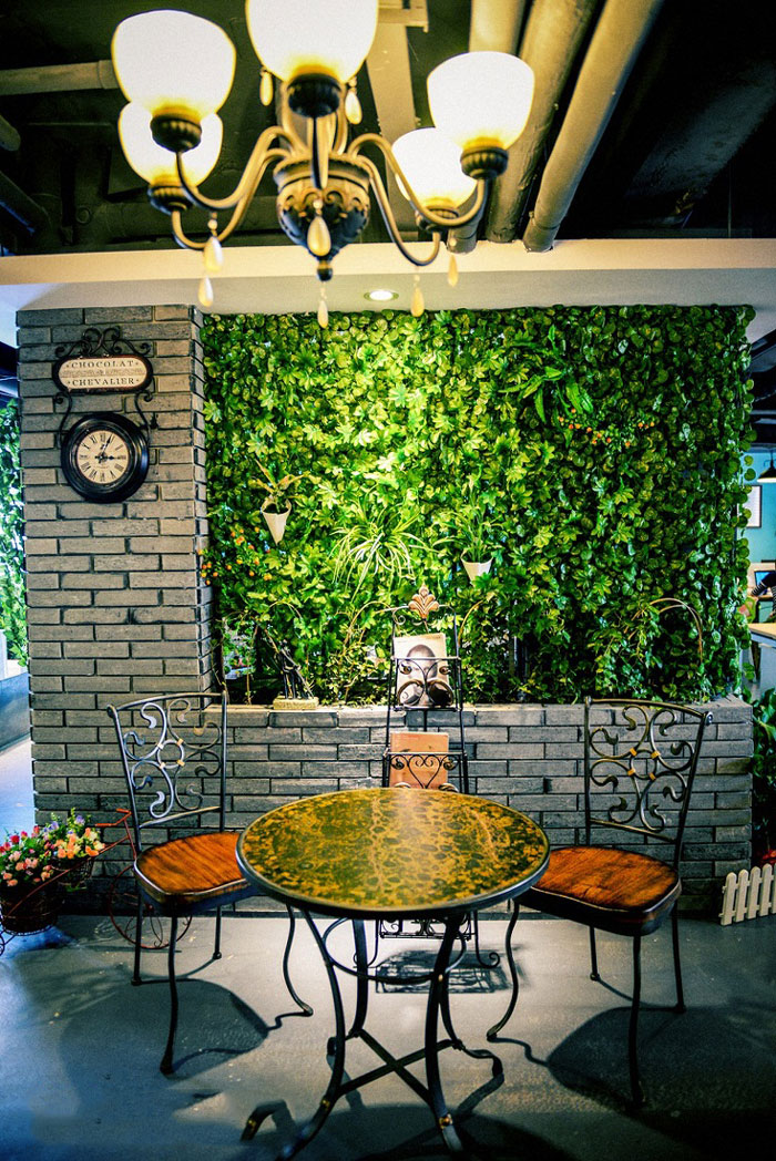 美式辦公室接待區裝修設計效果圖