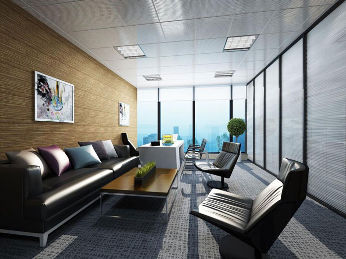 杭州桐廬總經理辦公室裝修設計效果圖