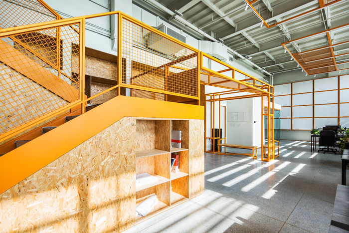 廠家辦公樓閱讀區裝修設計效果圖