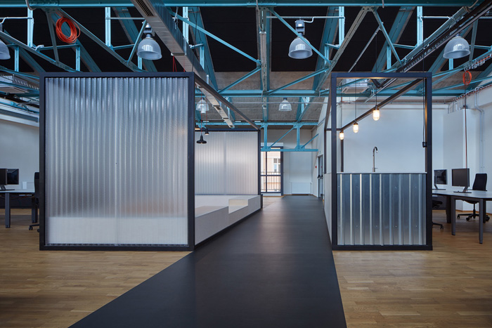 電商企業辦公室過道裝修效果圖