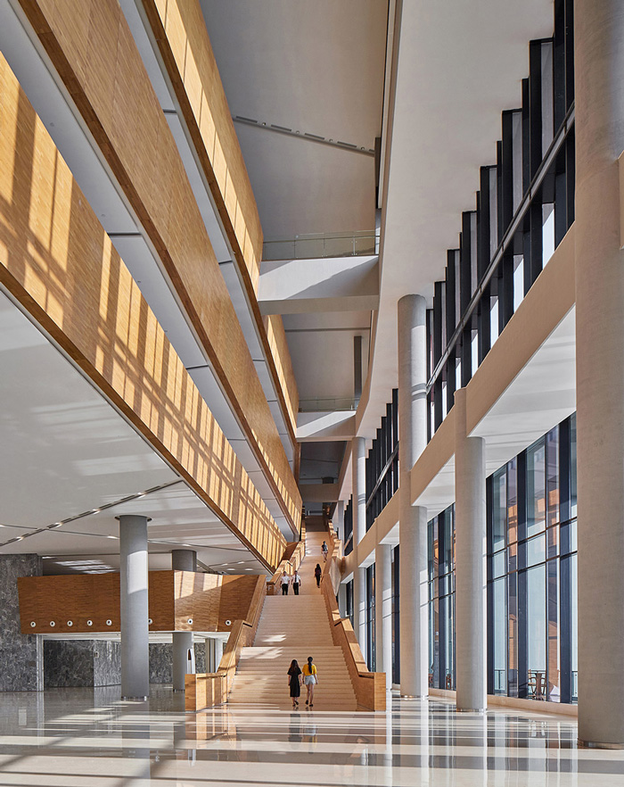 研發中心辦公樓南側樓梯裝修設計效果圖