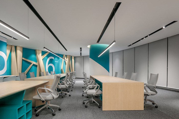 寫字樓辦公室辦公區裝修設計效果圖