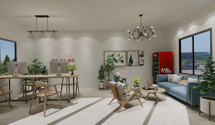 集裝箱辦公室辦公區裝修設計效果圖