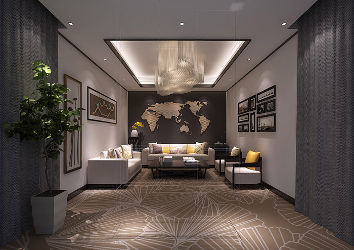 投資管理公司接待室裝修設(shè)計效果圖
