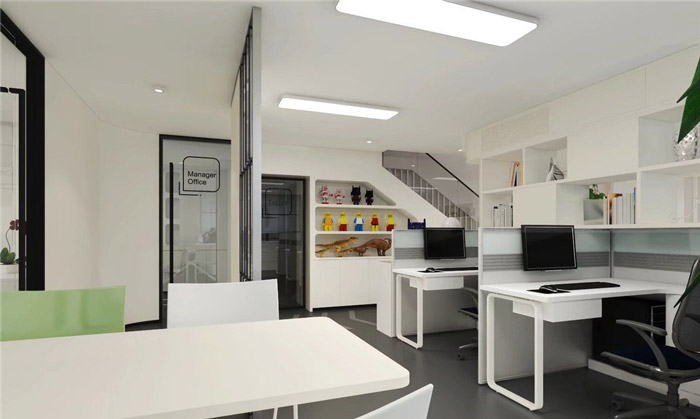 玩具公司辦公室辦公區(qū)裝修設(shè)計效果圖