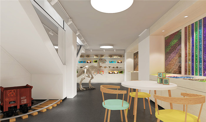 玩具公司辦公室展廳裝修設(shè)計效果圖