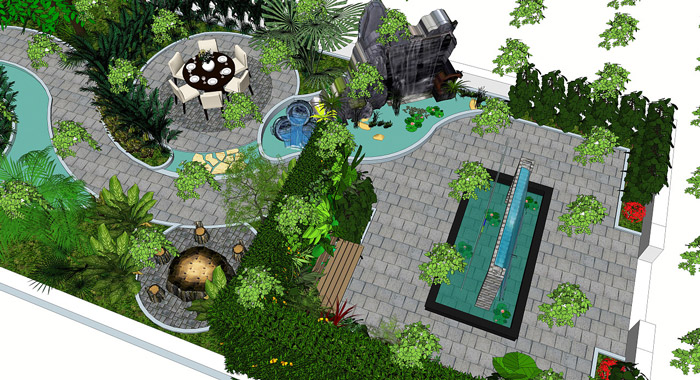 生態餐廳動線效果圖