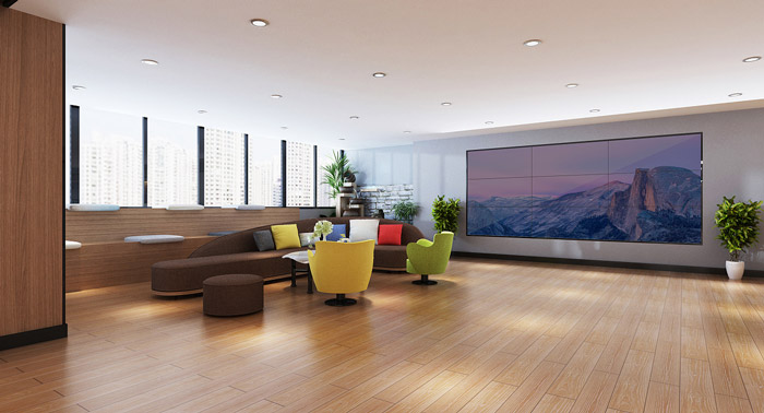 教育培訓辦公空間接待區裝修設計效果圖