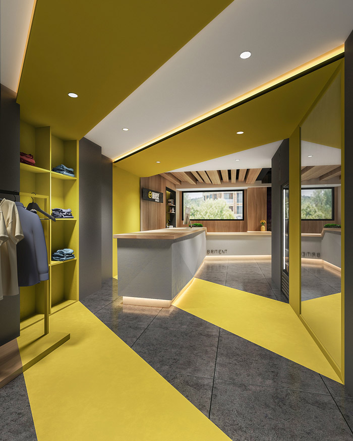 舞蹈培訓基地進門區裝修設計效果圖