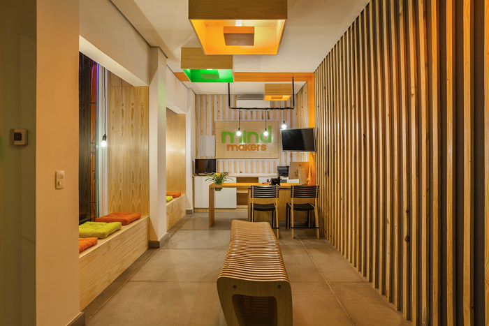 少兒編程培訓學校接待區裝修設計效果圖