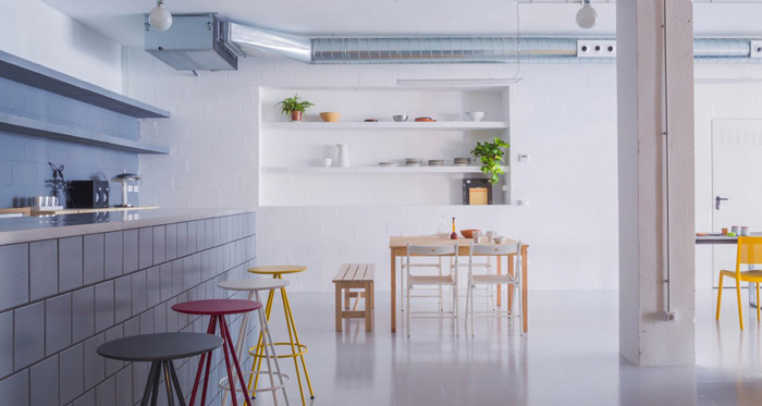 開(kāi)放式辦公空間休息區(qū)裝修效果圖