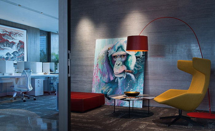 集團辦公室交流區裝修設計方案