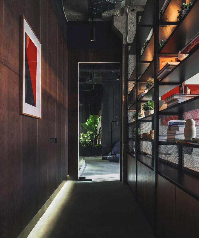 包豪斯風格辦公室過道裝修設計效果圖