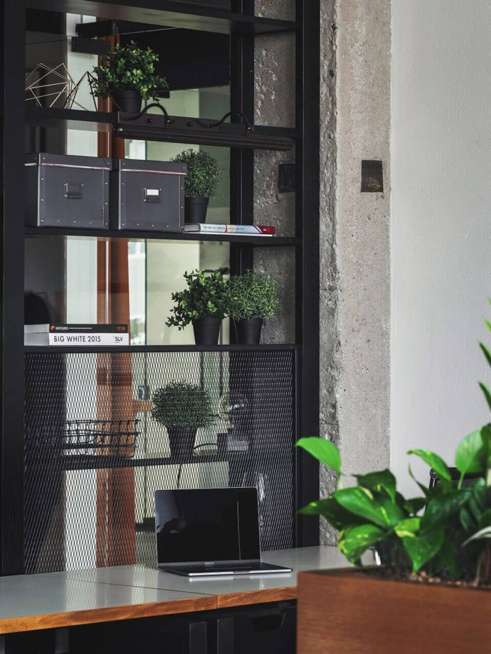 包豪斯風格辦公室擺放區裝修設計效果圖