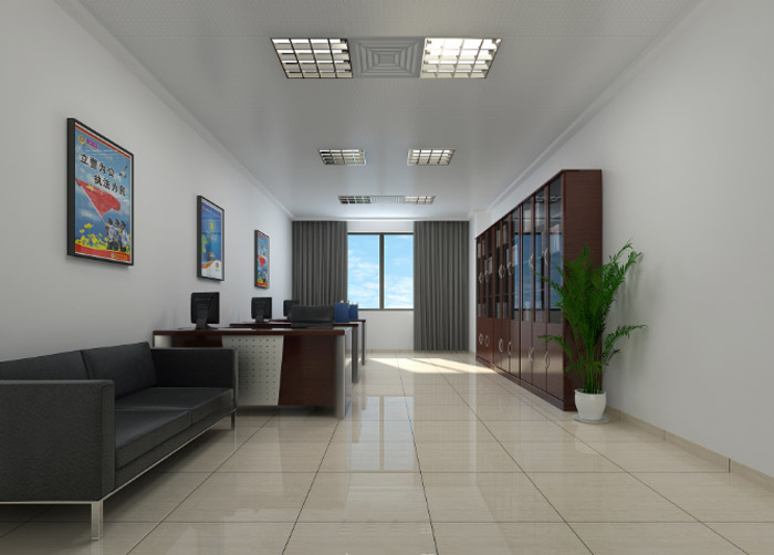 公安辦公樓辦公區(qū)裝修設計效果圖