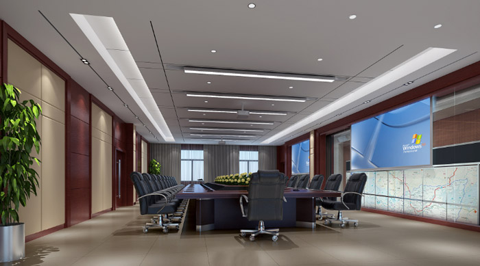 公安辦公樓大會議室裝修設計效果圖