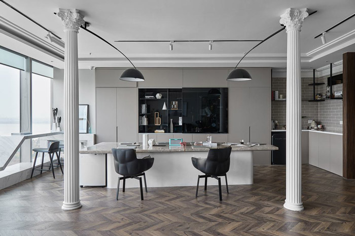 150平方公寓辦公室辦公區裝修設計效果圖