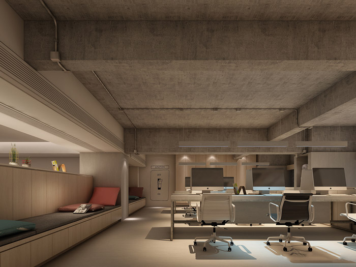 新中式辦公室辦公區(qū)設(shè)計裝修效果圖