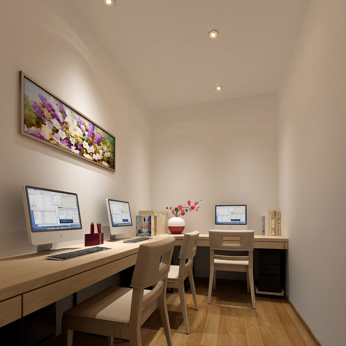 財富管理公司辦公室辦公區裝修設計效果圖