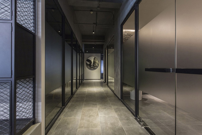 東方禪意辦公室過(guò)道裝修設(shè)計(jì)效果圖