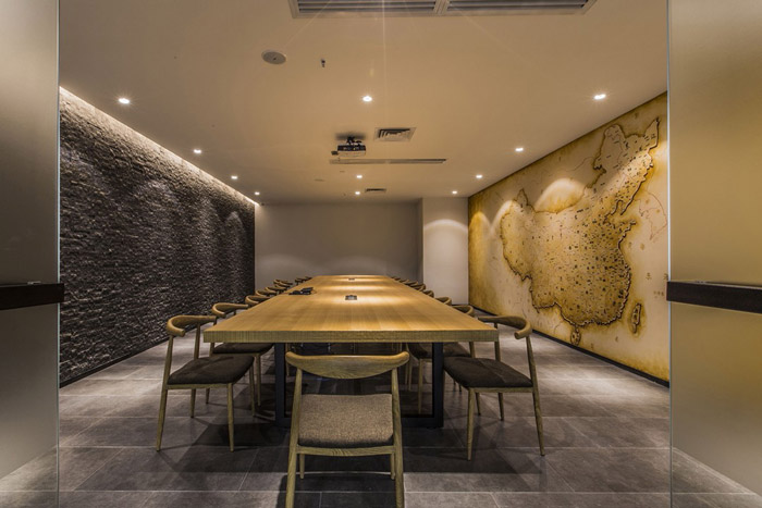 東方禪意辦公室會(huì)議室裝修設(shè)計(jì)效果圖