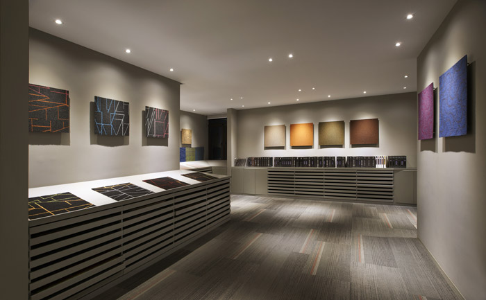 建材公司辦公室展區裝修設計效果圖