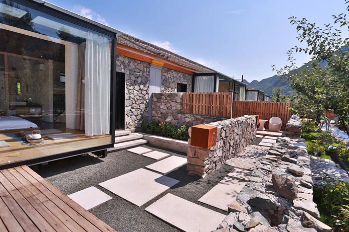 鄉(xiāng)村精品民宿入口裝修設計效果圖