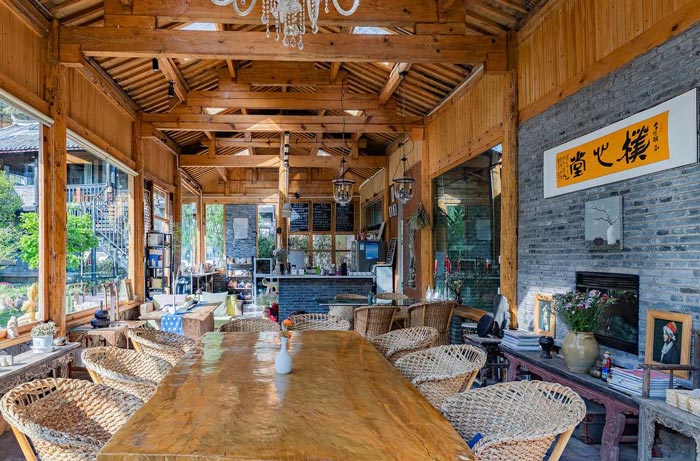 古鎮民宿餐區裝修設計效果圖