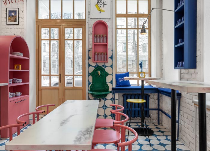 街頭餐廳入口裝修設計效果圖