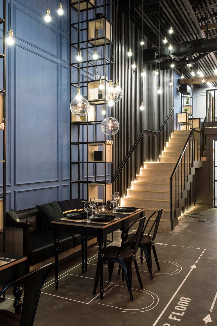 233平方工業風酒吧吧臺設計方案